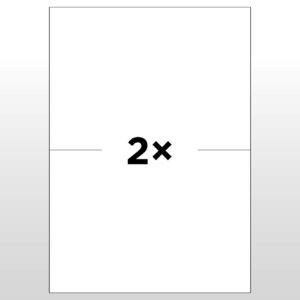 Laseretiketten A4 – 2 Etiketten à 210 mm x 148 mm